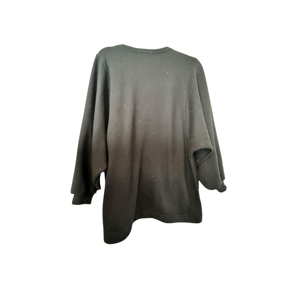 FP Beach by Free People Black Balloon Sleeve Tunic Sweatshirt Women's Small USA - Picture 6 of 7